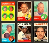 1957-1964 Topps Shoebox Collection (42) Loaded with Hall of Famers