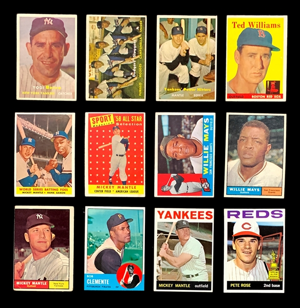 1957-1964 Topps Shoebox Collection (42) Loaded with Hall of Famers