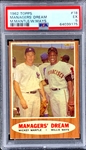 1962 Topps #18 Manager's Dream – PSA EX 5 – Mickey Mantle and Willie Mays