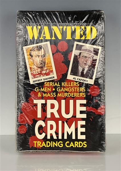 1992 Eclipse “True Crime” Trading Cards Factory Sealed Box – 36 Unopened Packs
