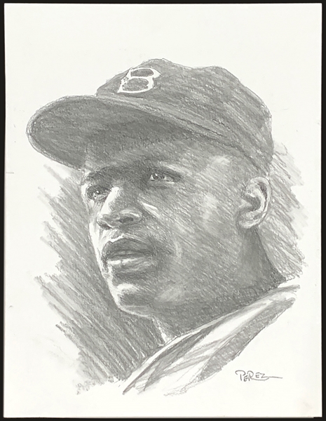 Jackie Robinson Original Artwork by Dick Perez