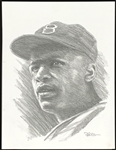 Jackie Robinson Original Artwork by Dick Perez