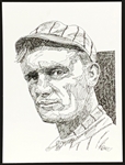 Rube Marquard Original Artwork by Dick Perez 