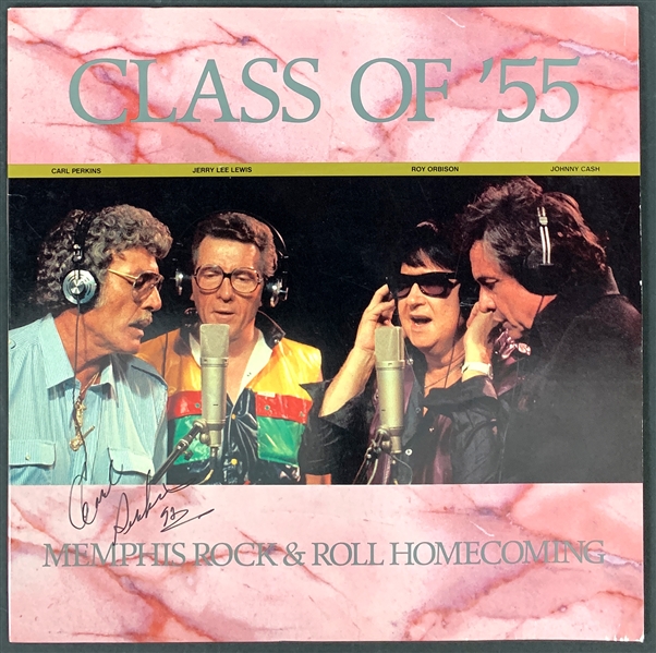 Carl Perkins Signed <em>Class of 55</em> LP (BAS)