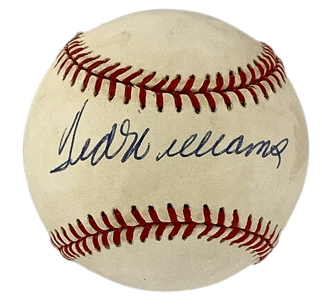 Ted Williams Single Signed Baseball (BAS)