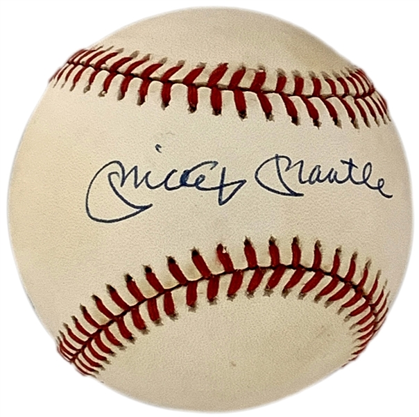 Mickey Mantle Single Signed Baseball (BAS)