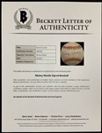 Mickey Mantle Single Signed Baseball (BAS)
