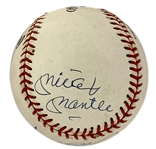 500 HR Club Trio Signed Baseball With Mickey Mantle, Frank Robinson and Harmon Killebrew (BAS)