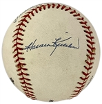 500 HR Club Trio Signed Baseball With Mickey Mantle, Frank Robinson and Harmon Killebrew (BAS)