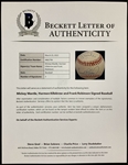 500 HR Club Trio Signed Baseball With Mickey Mantle, Frank Robinson and Harmon Killebrew (BAS)