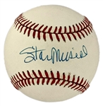 Stan Musial Single Signed Baseball with Musial Signed “Stan the Man” LOA (BAS)