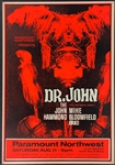 1973 Dr. John/Hammond Bloomfield Band Concert Poster – Paramount Northwest, Seattle, Washington