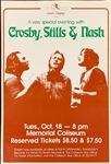 1977 Crosby, Still & Nash Concert Poster – Portland Memorial Coliseum