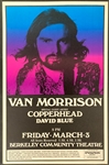 1972 Van Morrison Concert Poster – Berkeley Community Theatre