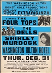 1987 Four Tops Concert Poster – New Year's Eve at The Washington, D.C. Hilton