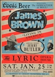 1986 James Brown Concert Poster – Lyric Opera House, Baltimore, Maryland - “Living In America” Tour