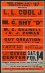 1987 L.L. Cool J and The Beastie Boys (<em>Licensed to Ill</em> Tour) Concert Poster - “New York City Winter Fest” Civic Center, Ft. Pierce, Florida