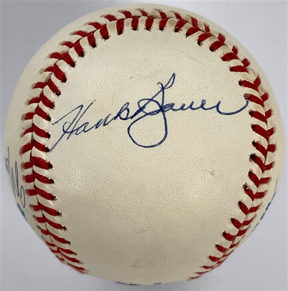 New York Yankee Greats Signed Baseball with Hank Bauer, Moose Skowron, Tom Tresh and Johnny Blanchard (BAS)