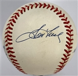 New York Yankee Greats Signed Baseball with Hank Bauer, Moose Skowron, Tom Tresh and Johnny Blanchard (BAS)