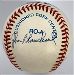 New York Yankee Greats Signed Baseball with Hank Bauer, Moose Skowron, Tom Tresh and Johnny Blanchard (BAS)