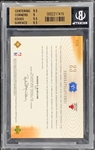 2001-02 Upper Deck Michael Jordan “MJ's Back Dual Jerseys” #CCD1 BGS GEM MINT 9.5