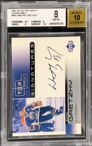 2002-03 Upper Deck Top Shelf Signatures Wayne Gretzky - BAS 10 Autograph!!