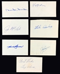 Baseball Hall of Famer and Superstar Signed Index Card Collection of 47 Incl. (BAS)