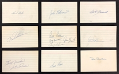 Baseball Hall of Famer and Superstar Signed Index Card Collection of 47 Incl. (BAS)