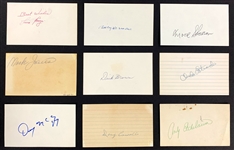 Baseball Hall of Famer and Superstar Signed Index Card Collection of 47 Incl. (BAS)