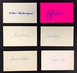 Baseball Hall of Famer and Superstar Signed Index Card Collection of 47 Incl. (BAS)