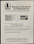 Joe Paterno Signed Penn State Business Card (BAS)