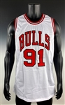 Dennis Rodman “HOF 2011” Signed Chicago Bulls Jersey (PSA)