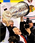 Joel Quenneville Signed Photo – Chicago Blackhawks Stanley Cup Champion Coach and Denis Savard Signed Photo (BAS)