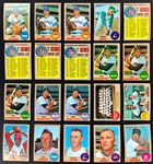 1968 Topps Baseball Hoard (633) Including Many Duplicates