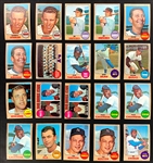 1968 Topps Baseball Hoard (633) Including Many Duplicates