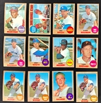 1968 Topps Baseball Hoard (633) Including Many Duplicates