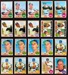 1968 Topps Baseball Hoard (633) Including Many Duplicates