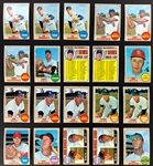 1968 Topps Baseball Hoard (633) Including Many Duplicates