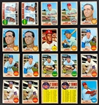 1968 Topps Baseball Hoard (633) Including Many Duplicates