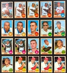 1968 Topps Baseball Hoard (633) Including Many Duplicates