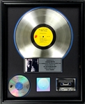 RIAA Triple Platinum Record Award for Rolling Stones LP <em>Sticky Fingers</em> - “Presented to Charlie Watts” - Certified in 2000