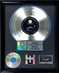 RIAA 9X Platinum Record Award for Guns N' Roses 1987 LP <em>Appetite for Destruction</em> - “Presented to Guns N' Roses” - Certified in 1993