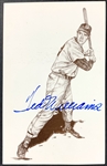 Ted Williams Signed 8x10 Photo and Signed Postcard (BAS)