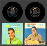 Group of 19 1950's-1970's Elvis Presley 45 RPM Singles with Picture Sleeves