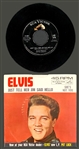 Group of 19 1950's-1970's Elvis Presley 45 RPM Singles with Picture Sleeves