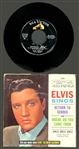 Group of 19 1950's-1970's Elvis Presley 45 RPM Singles with Picture Sleeves