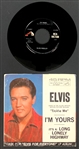 Group of 19 1950's-1970's Elvis Presley 45 RPM Singles with Picture Sleeves