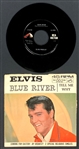 Group of 19 1950's-1970's Elvis Presley 45 RPM Singles with Picture Sleeves