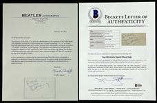 Paul McCartney 1963 Stage and Television Performance-Worn Vivian Lawrence Blue Jacket and Autograph Acquired with the Jacket