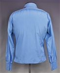 1969 Elvis Presley Screen-Worn Blue Dress Shirt from <em>The Trouble with Girls (and how to get into it)</em> - Also Featured on the January 1970 International Hotel Menu